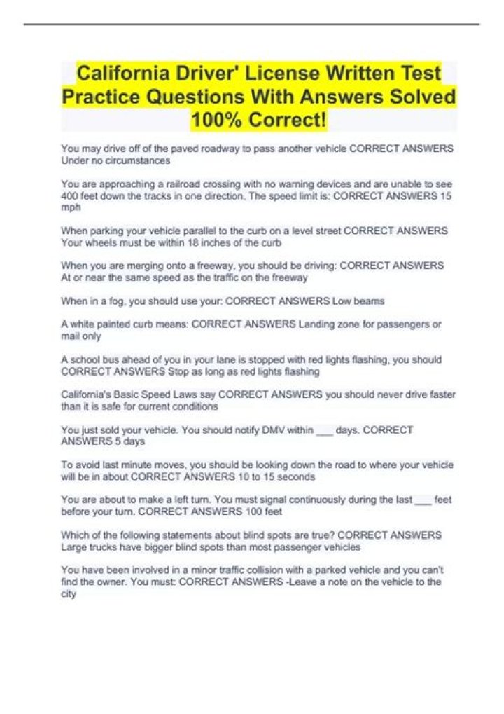 Driving License Written Test PDF: Pass with Confidence