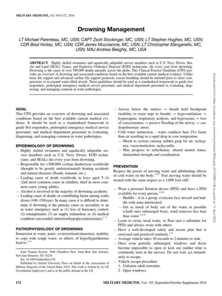 Drowning Management PDF: Essential Safety Protocols & Emergency Response Guide