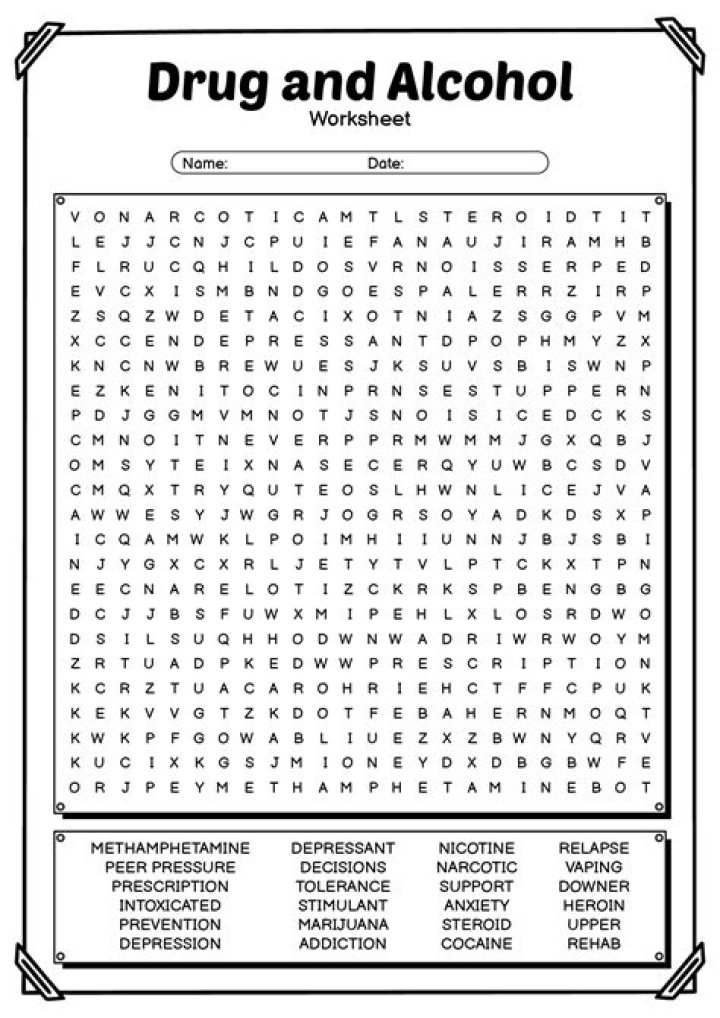Free Drug and Alcohol Worksheets PDF for Recovery