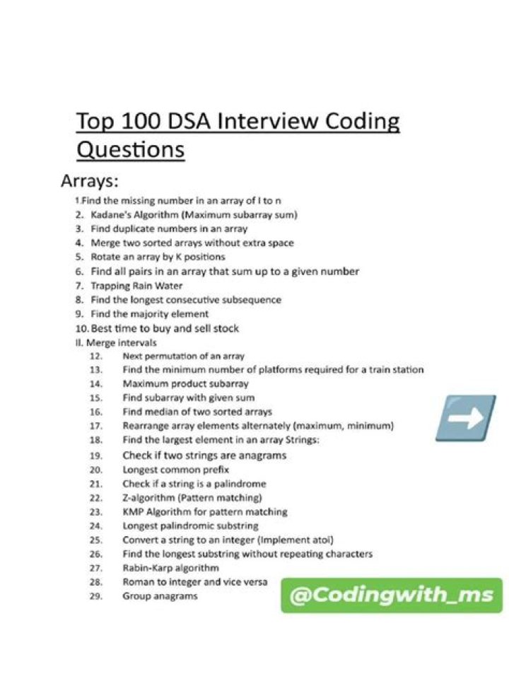 DSAs: Coding Questions & Answers PDF with Step-by-Step Solutions