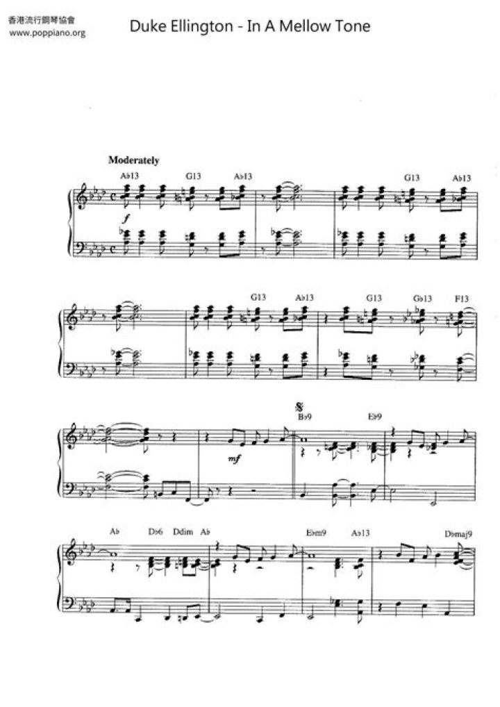 Duke Ellington Sheet Music PDF: Play Classic Jazz Classics Instantly
