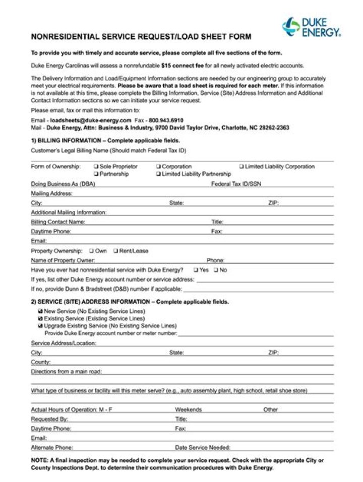 Duke Energy Load Sheet PDF Download – Real-Time Energy Usage Data