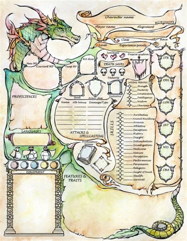 Dungeons & Dragons Sheet PDF Download – Free Printable Guides