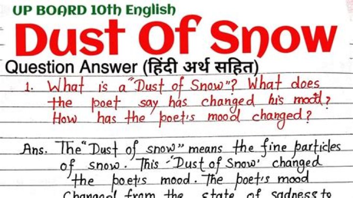 Dust of Snow: Expert Answer PDF to Winter’s Tiny Miracles