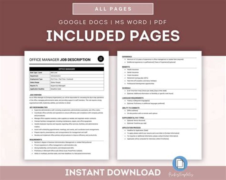 Essential Duties of an Office Manager PDF Guide