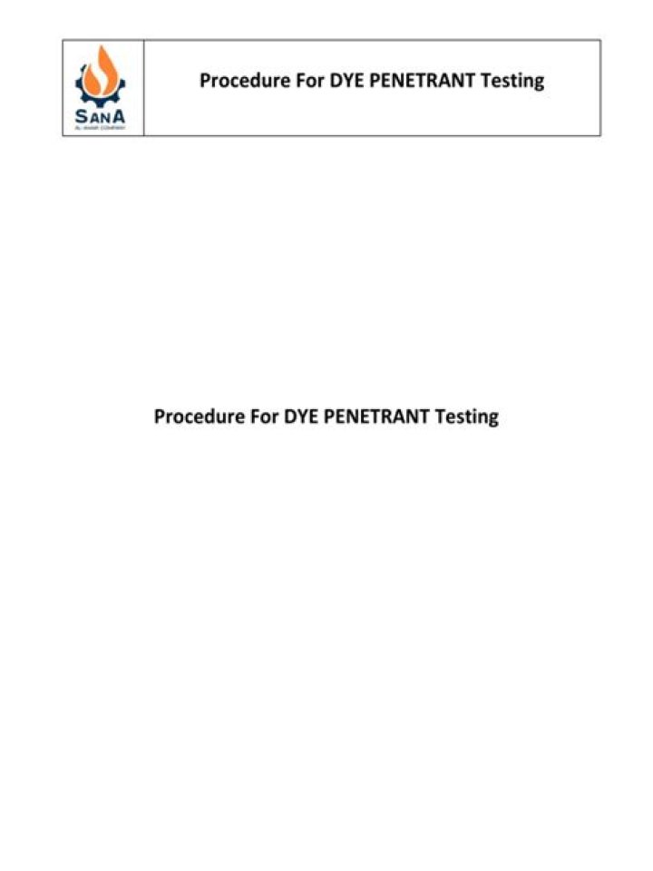 Dye Penetrant Testing PDF: Comprehensive Guide & Downloadable Reports