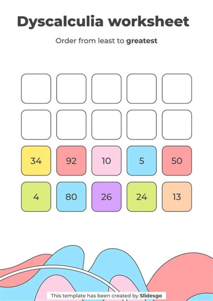 Free Dyscalculia Worksheets PDF for Effective Learning