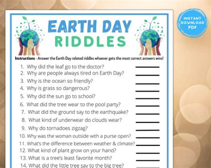 Earth Riddles with Answers PDF – Solve Nature’s Mysteries