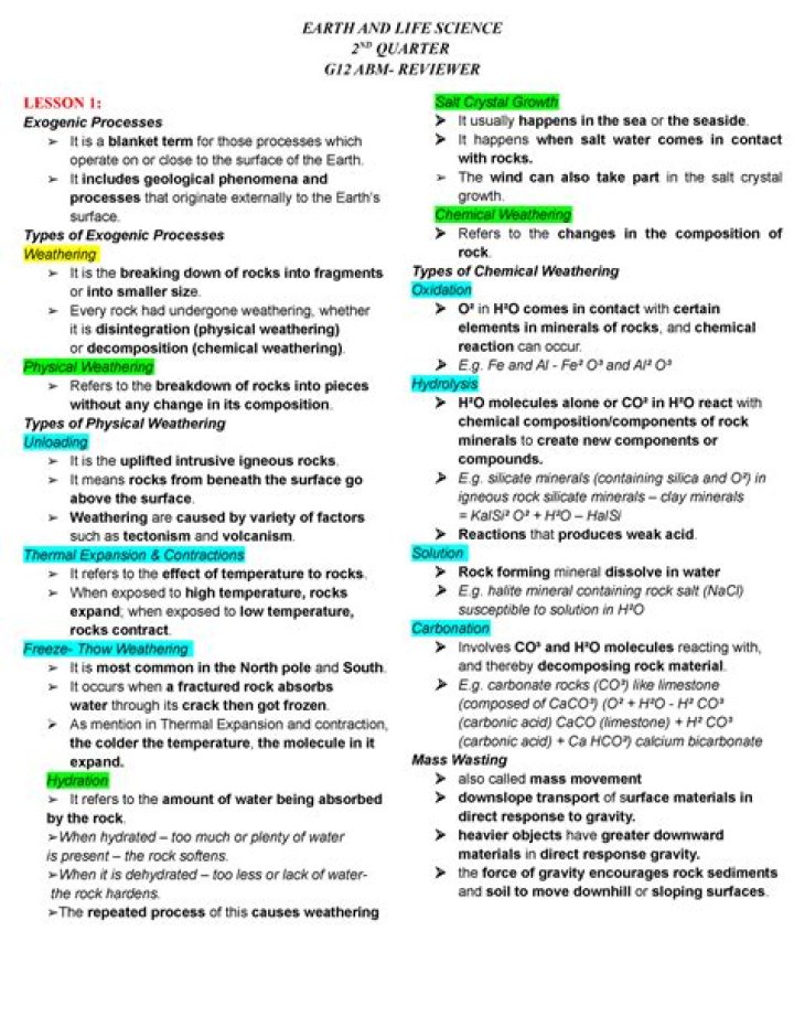 Earth Science Reviewer with Answers PDF – Expert Study Guide