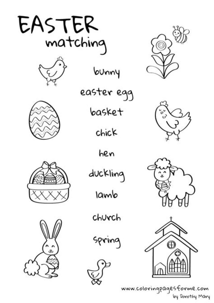 Free Easter Worksheets for Kindergarten PDF – Printable Activities