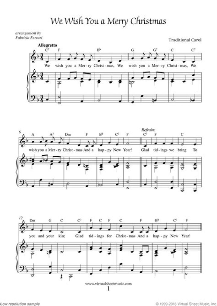 Easy Christmas Sheet Music PDF for Singing & Playing