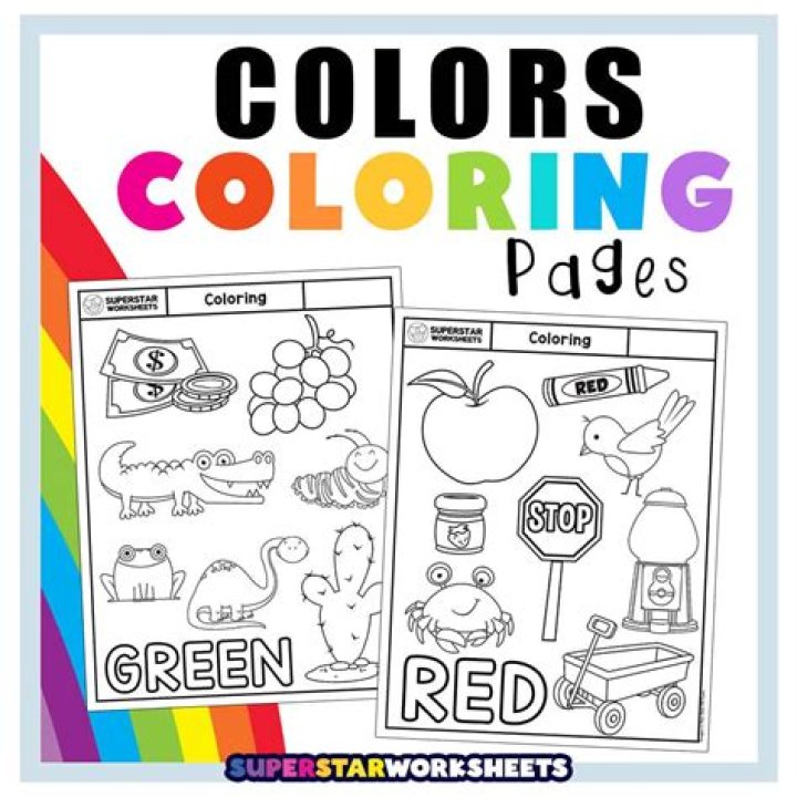 Easy Colouring Worksheets for Nursery PDF Free Download