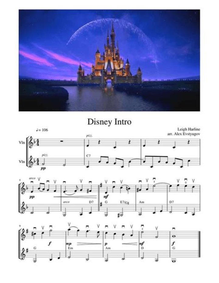 Easy Disney Sheet Music PDF for Beginners