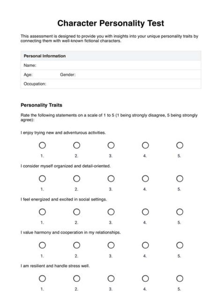 Easy Personality Test PDF: Discover Your Traits Instantly
