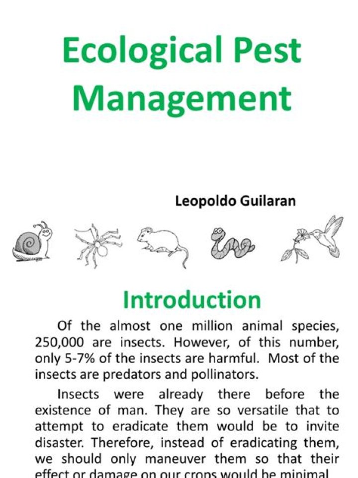 Ecological Pest Management PDF: Effective Natural Pest Control Guide