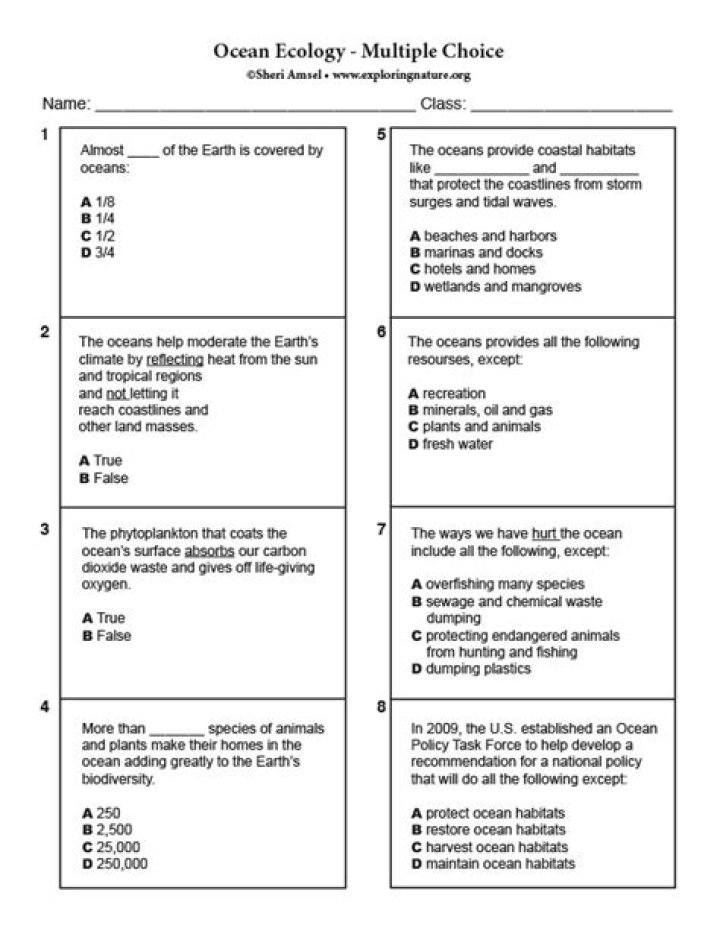 Ecology Multiple Choice Questions with Answers PDF: Perfect Study Guide