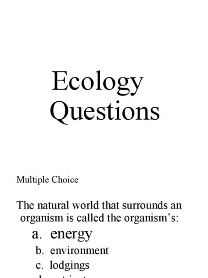 Essential Ecology Questions PDF: Study & Learn with Expert Insights