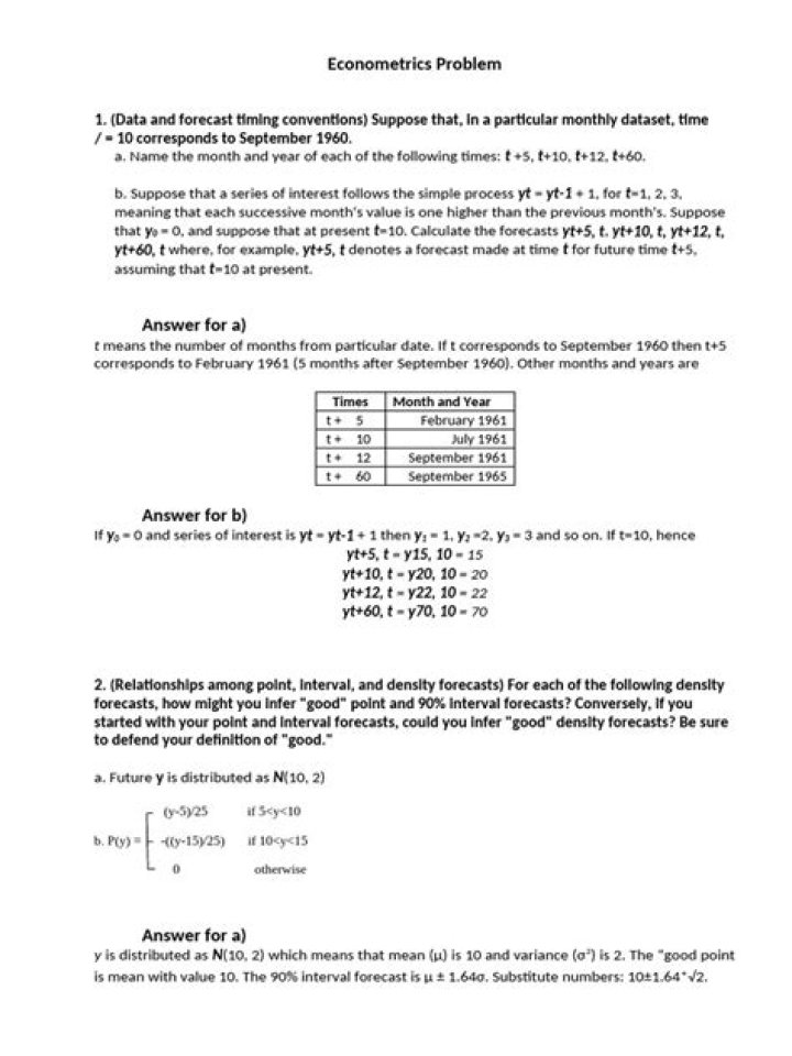 Econometrics Exam Questions & Answers PDF: Full Study Guide