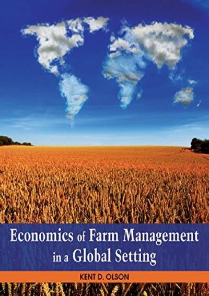 Economics of Farm Management in a Global Setting: A Comprehensive PDF Guide
