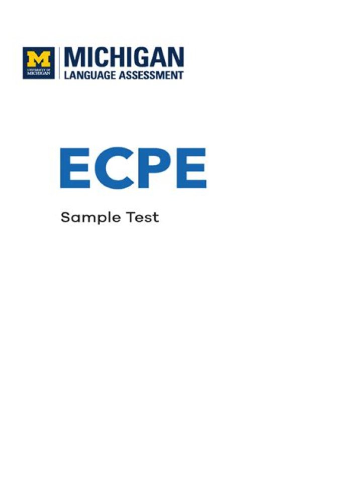 Free ECPE Sample Test PDF Download Now