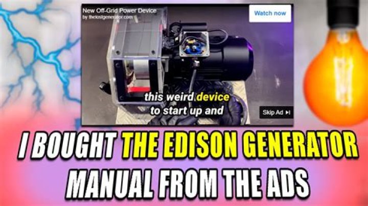 Edison Generator Plans PDF: Detailed Blueprints for Classic Power Systems