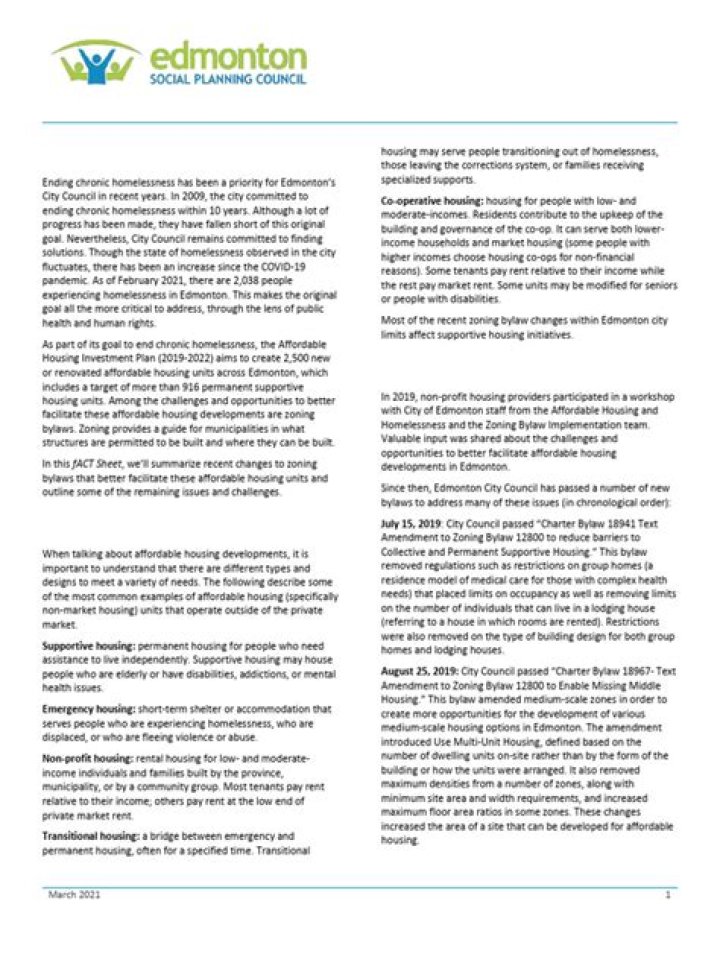 Edmonton Social Planning Council 2021 Report PDF: Key Insights and Community Plans