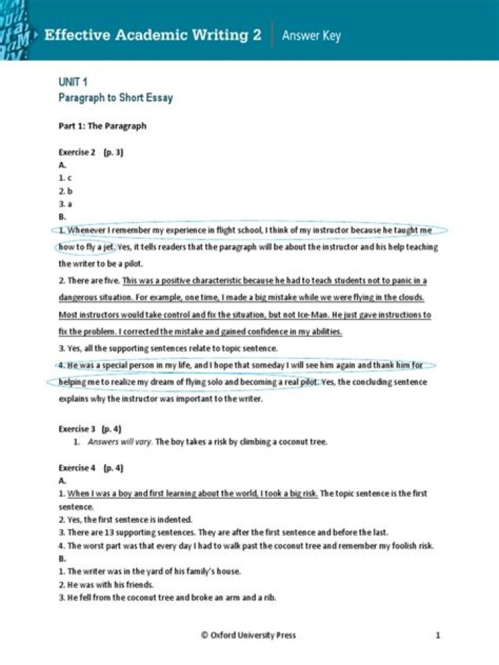Effective Academic Writing 2 Answer Key PDF – Master Your Essays
