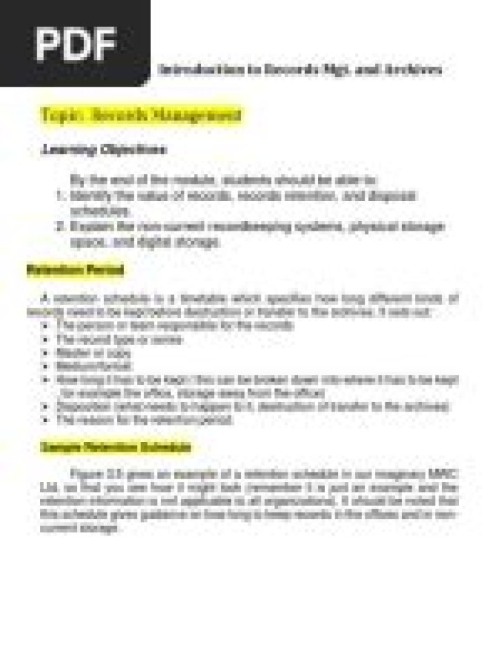 Effective Records Management PDF: Streamline Your Document Control
