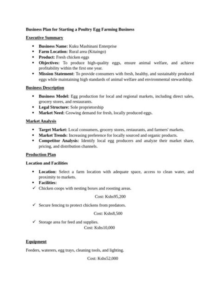 Egg Production Business Plan in South Africa PDF – Full Guide