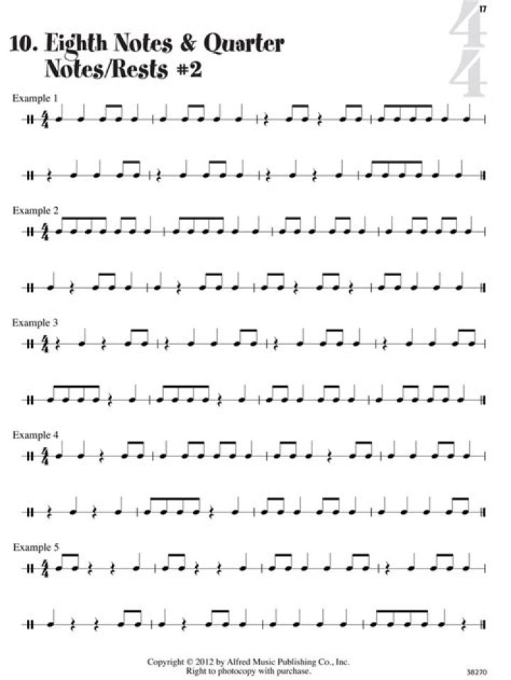 Free Eighth Note Worksheet PDF for Music Students