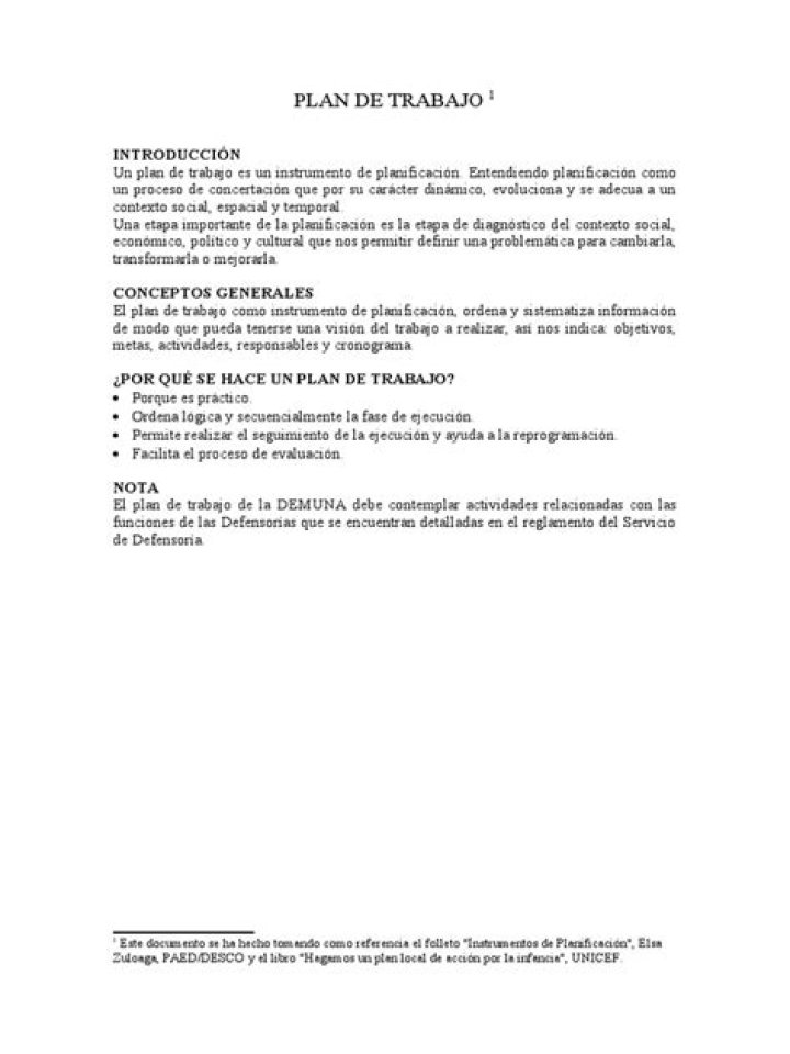 Ejemplo de Plan de Trabajo PDF para Optimizar Tu Productividad