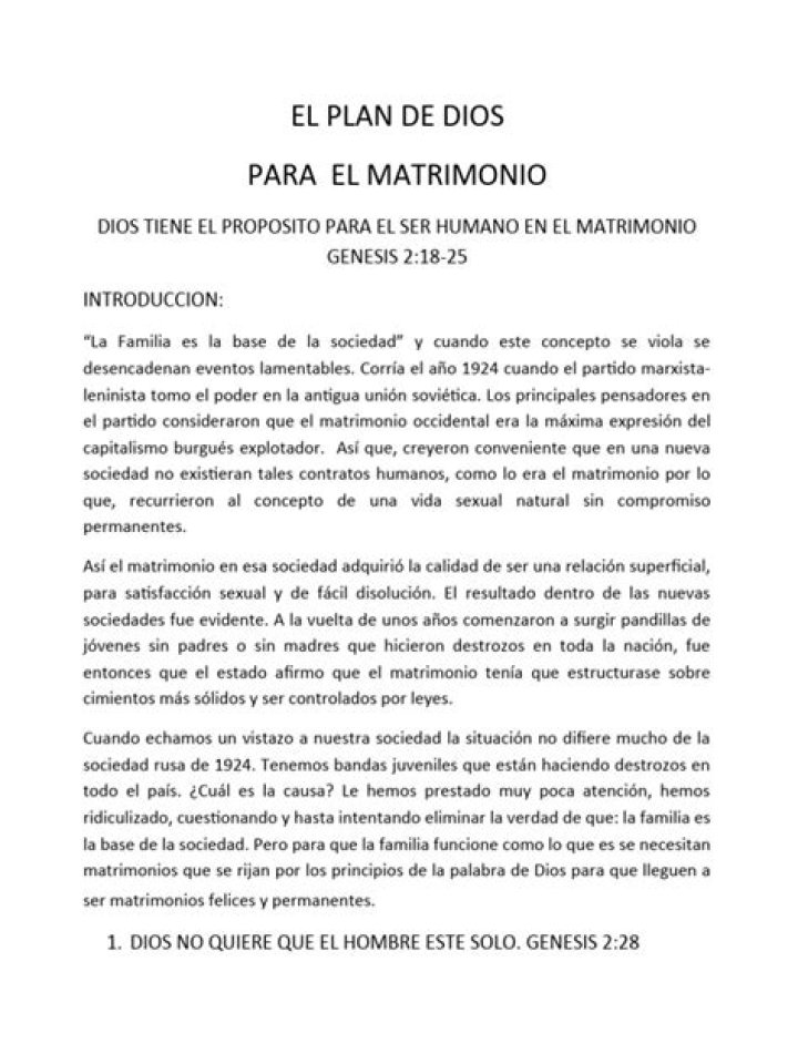 El Plan de Dios para el Matrimonio PDF – Guía Espiritual y Compromiso