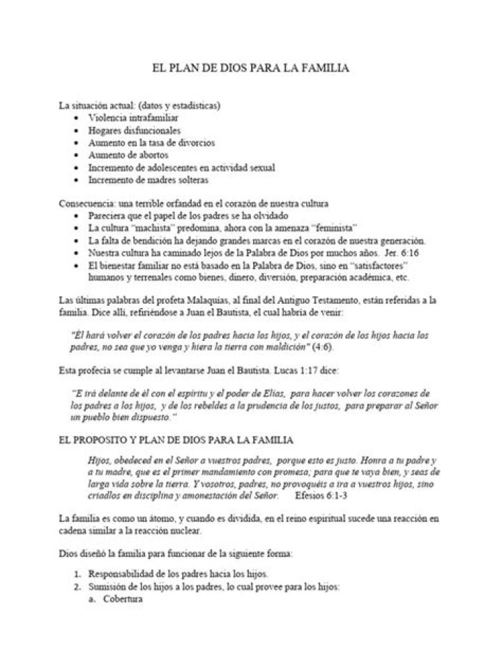 El Plan de Dios Para la Familia: Guía PDF Completa