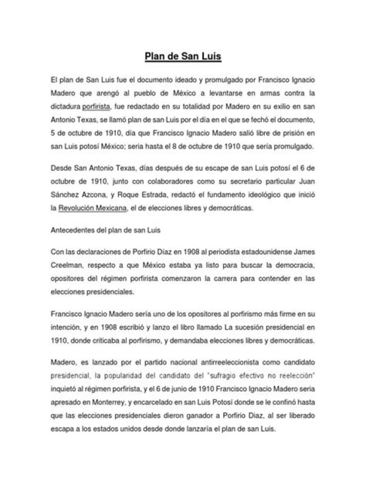 El Plan de San Luis PDF: Guía Completa y Acceso Oficial