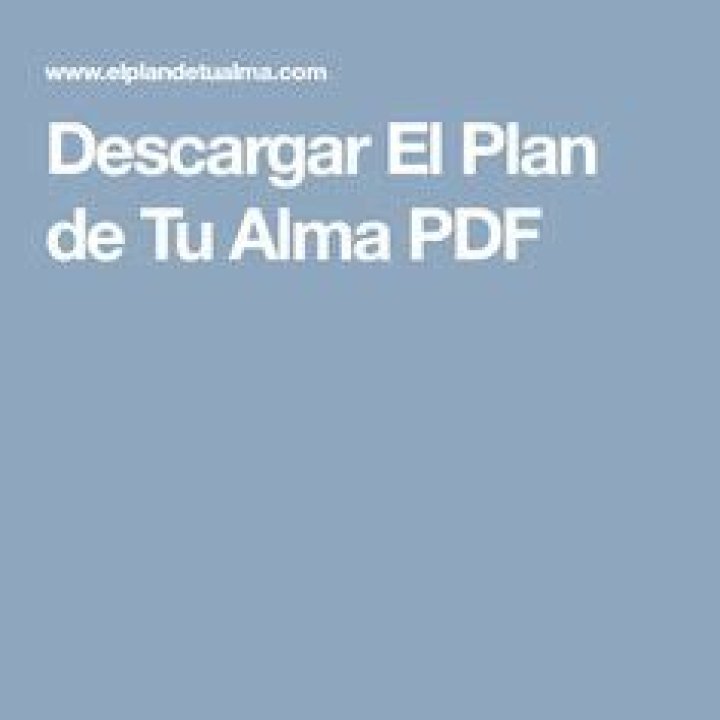 Descarga el Plan de Tu Alma PDF – Guía Espiritual Completa