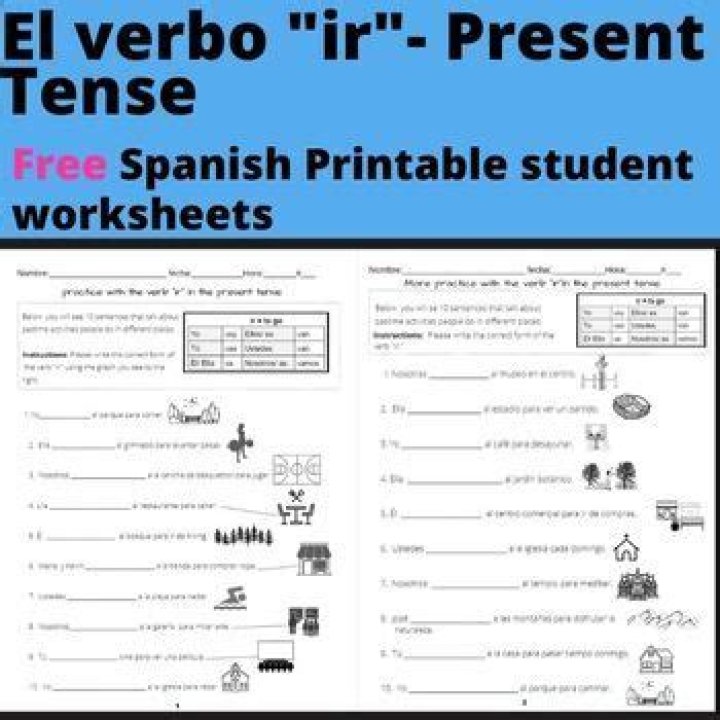 El Verbo Ir Worksheet PDF – Download Free Practice Exercises