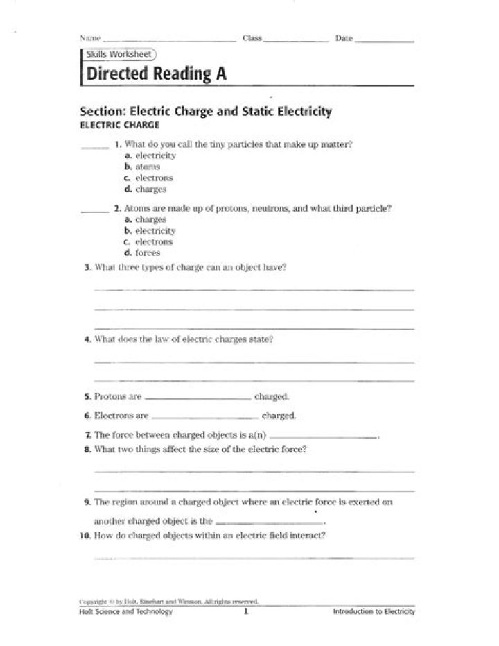Electric Charge Questions & Answers PDF – Expert Guide