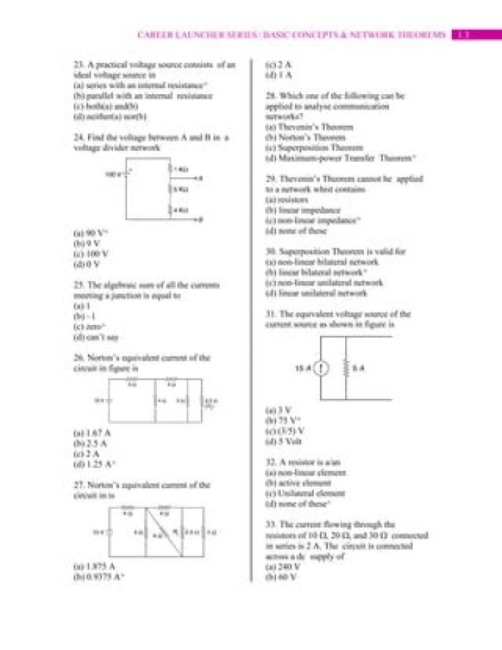 Electrical Engineering Objective Questions PDF for Exam Prep