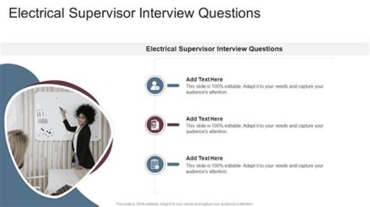 Essential Electrical Supervisor Interview Questions & Answers PDF