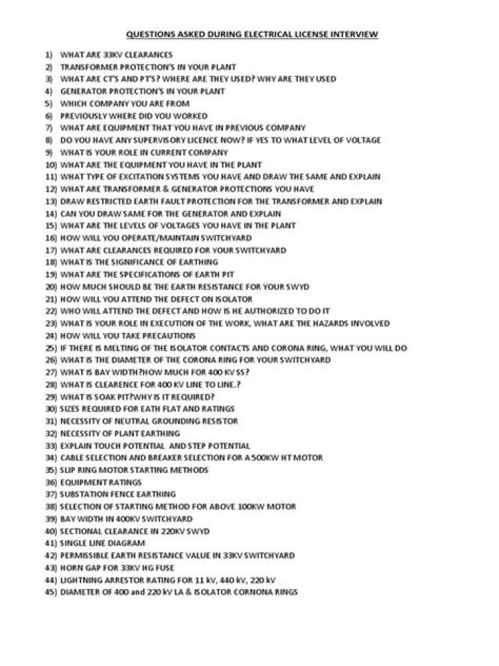 Electrical Supervisor Interview Questions PDF: Expert Prep Guide