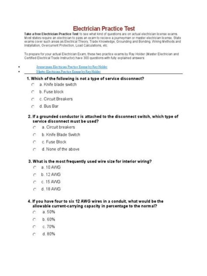 Electrician Test PDF: Free Passage for Licensing Success