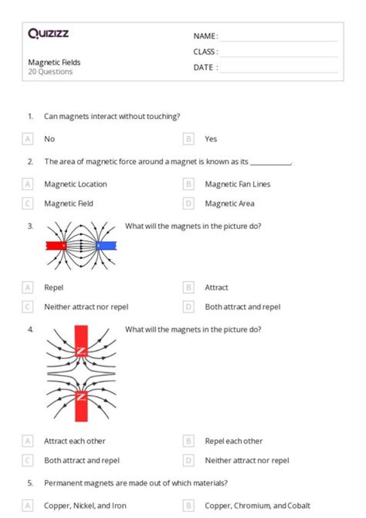 Electricity and Magnetism MCQs with Answers PDF – Test Your Knowledge