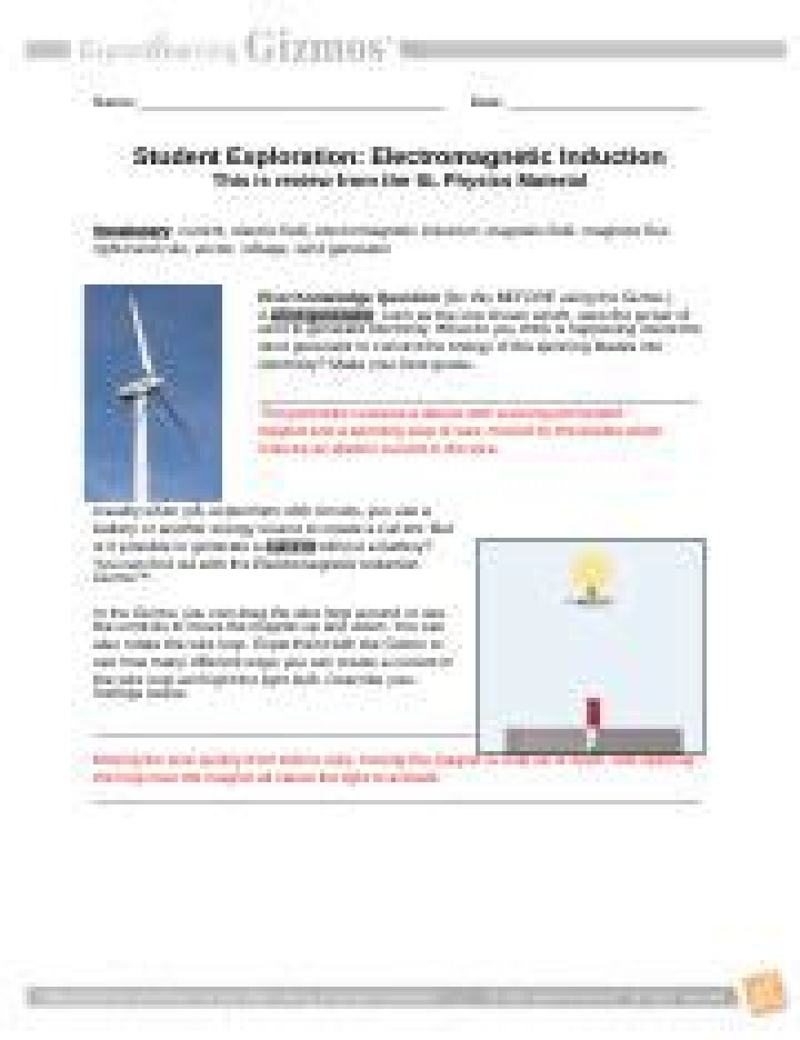Electromagnetic Induction Gizmo Answer Key PDF – Instant Download