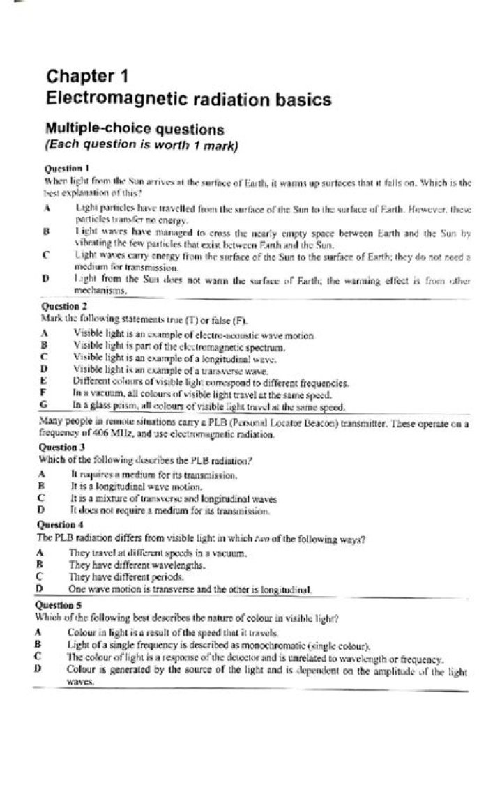 Electromagnetic Radiation Questions & Answers PDF: Expert Guide