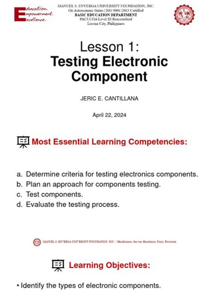 Electronic Component Testing Guide PDF: Expert Step-by-Step Manual