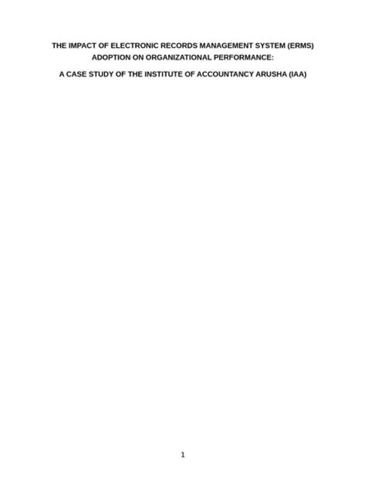 Effective Electronic Records Management System PDF for Secure Document Control