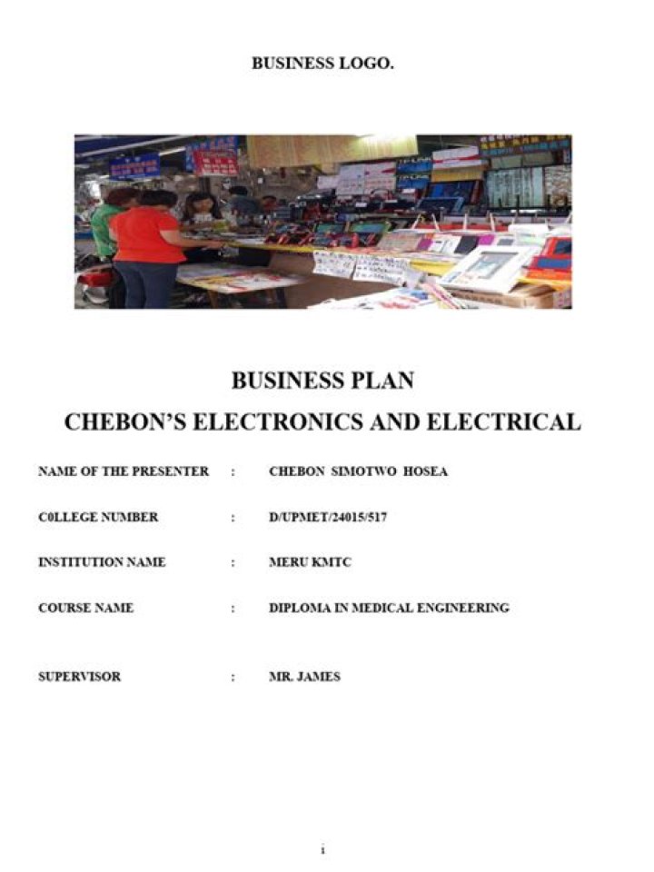 Electronics Business Plan PDF: Step-by-Step Guide for Success