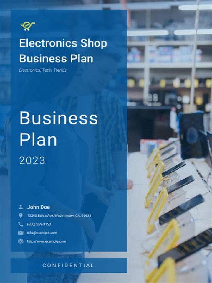 Electronics Shop Business Plan PDF: Step-by-Step Guide