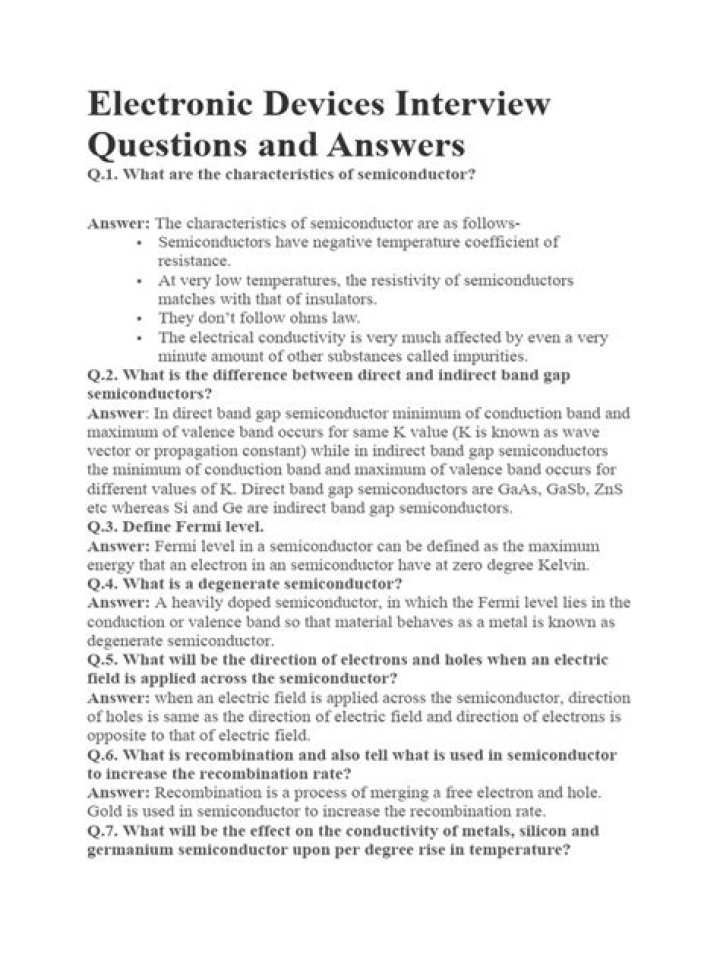 Electronics Technician Interview Questions & Answers PDF: Master Your Next Job Interview