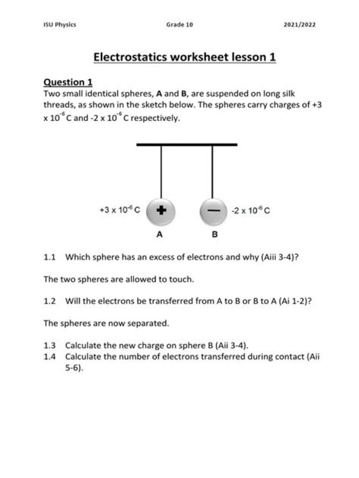 Electrostatics Questions & Answers PDF: Expert Study Guide